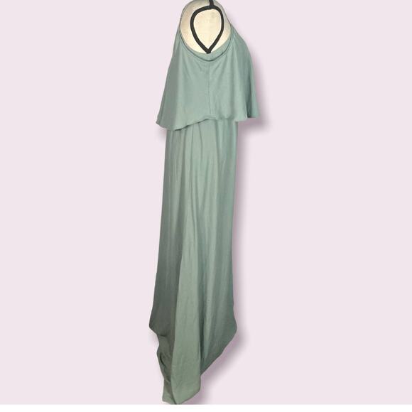 Show Me Your Mumu Silver Sage Caitlin Ruffle Maxi Dress Women's Size Small NWOT - Picture 5 of 11